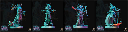 3D Printed Archvillain Games Descent into Madness Encephalids Enlightened 28 32mm D&D - 3D Printing Boss 