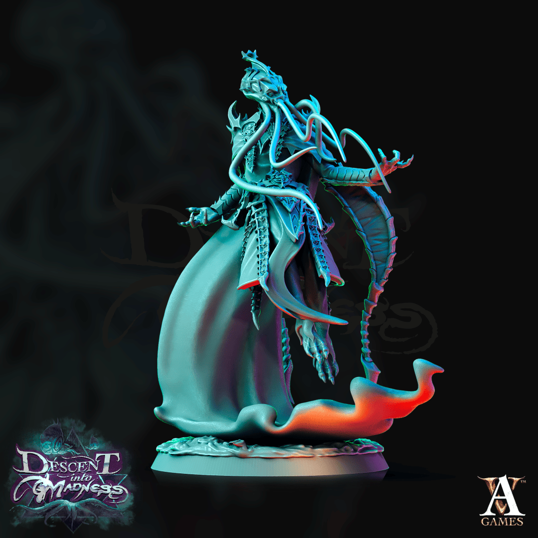 3D Printed Archvillain Games Descent into Madness Encephalids Enlightened 28 32mm D&D - 3D Printing Boss 