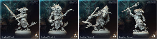 3D Printed Archvillain Games Dreglivari Wretch The Trench Nereivari Archvillain Society Vol XXXV 28 32mm D&D - 3D Printing Boss 
