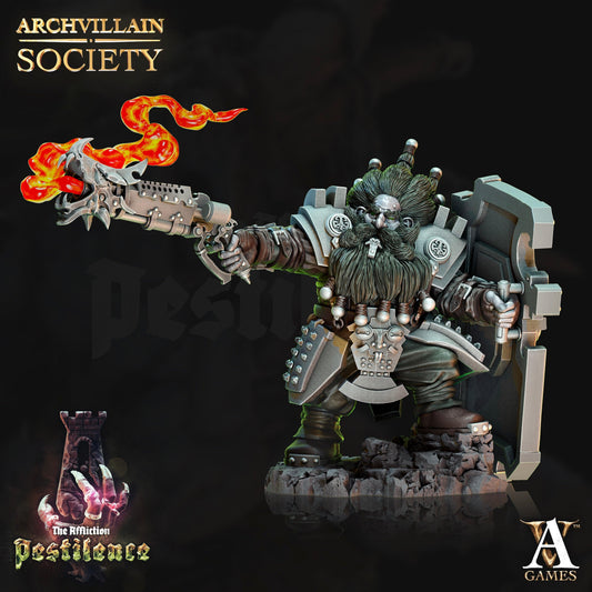 3D Printed Archvillain Games Drogan Ironsight Archvillain Society Vol. XXIII 28 32mm D&D - 3D Printing Boss 
