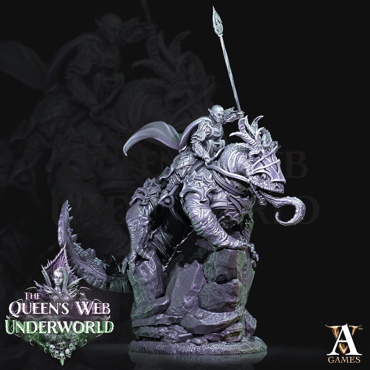 3D Printed Archvillain Games Drokzok Riders The Queen's Web Underworld 28 32mm D&D - 3D Printing Boss 