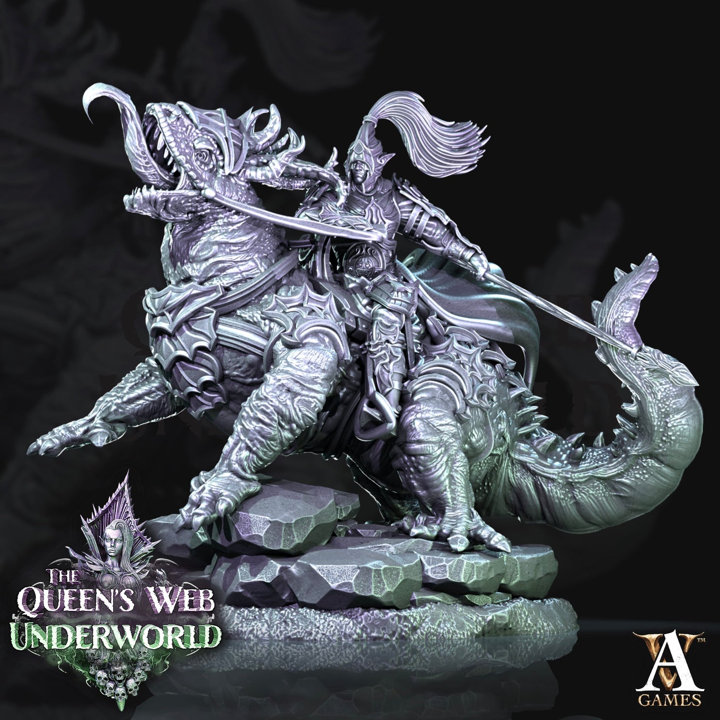 3D Printed Archvillain Games Drokzok Riders The Queen's Web Underworld 28 32mm D&D - 3D Printing Boss 