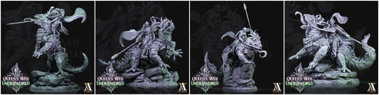 3D Printed Archvillain Games Drokzok Riders The Queen's Web Underworld 28 32mm D&D - 3D Printing Boss 