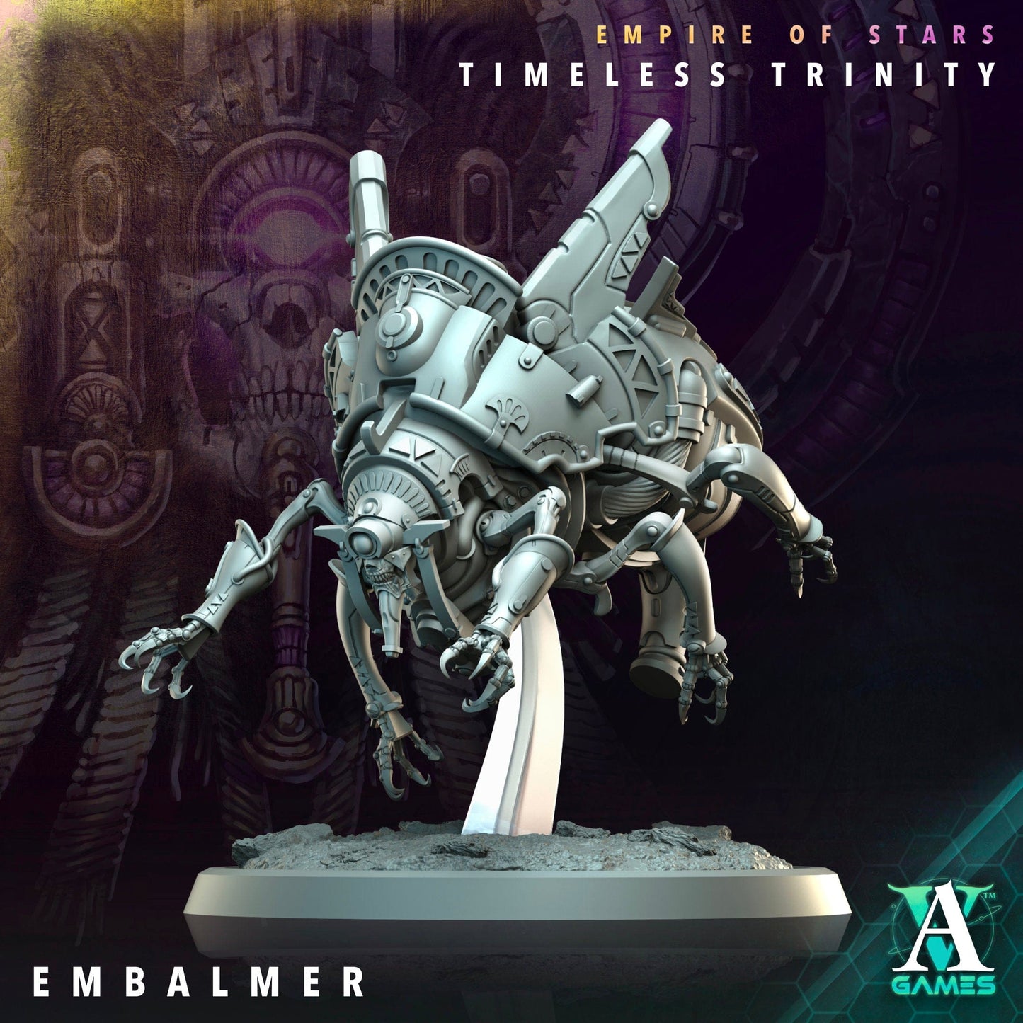 3D Printed Archvillain Games Embalmer Empire of Stars Timeless Trinity 28 32mm D&D - 3D Printing Boss 