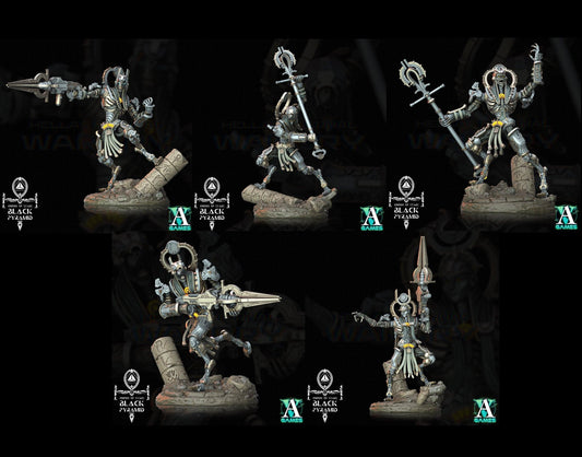 3D Printed Archvillain Games Empire of Stars - Black Pyramid Keteph Ankhesh 28 32mm D&D - 3D Printing Boss 