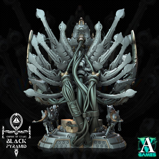3D Printed Archvillain Games Empire of Stars - Black Pyramid Keteph Divinity 28 32mm D&D - 3D Printing Boss 