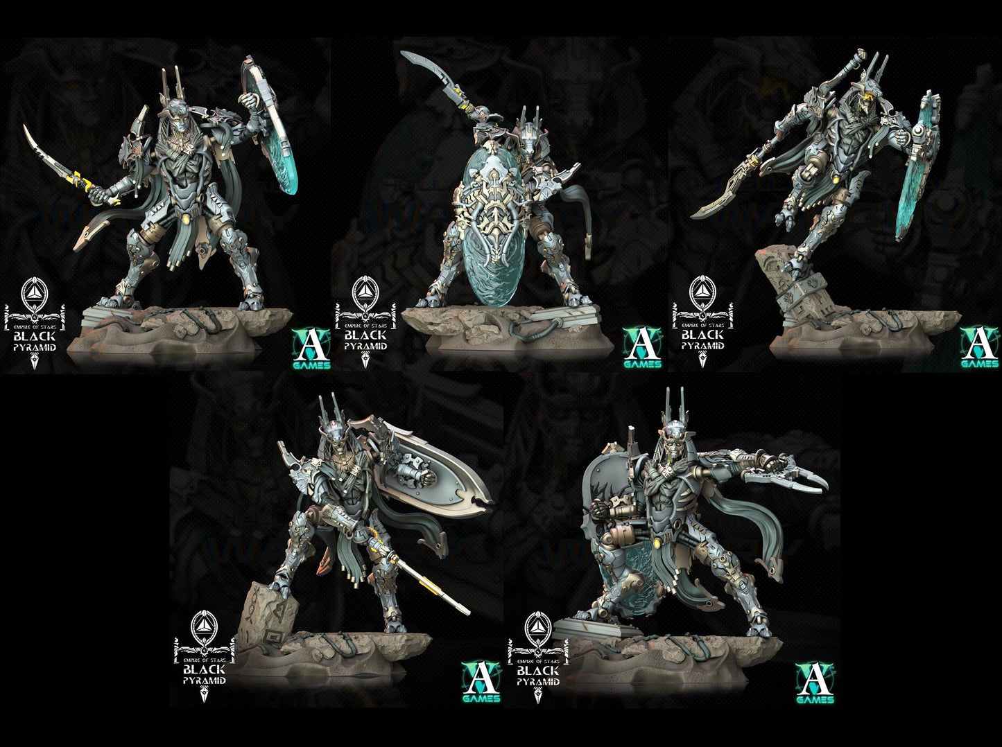 3D Printed Archvillain Games Empire of Stars - Black Pyramid Keteph Issahar 28 32mm D&D - 3D Printing Boss 