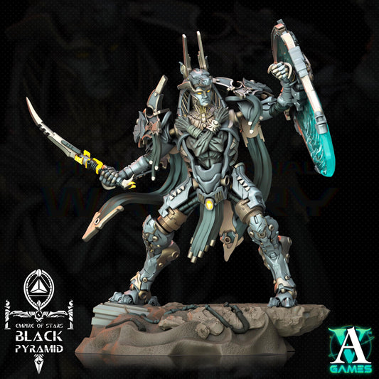 3D Printed Archvillain Games Empire of Stars - Black Pyramid Keteph Issahar 28 32mm D&D - 3D Printing Boss 