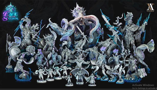 3D Printed Archvillain Games Eye of the Storm - Sky Kraken 28mm 32mm D&D - 3D Printing Boss 