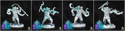 3D Printed Archvillain Games Eye of the Storm - Sky Kraken Acolytes 28mm 32mm D&D - 3D Printing Boss 