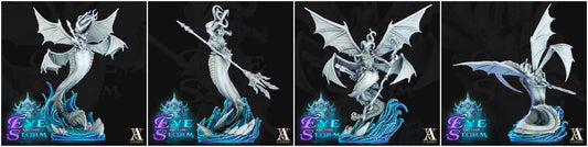 3D Printed Archvillain Games Eye of the Storm - Storm Sirens 28mm 32mm D&D - 3D Printing Boss 