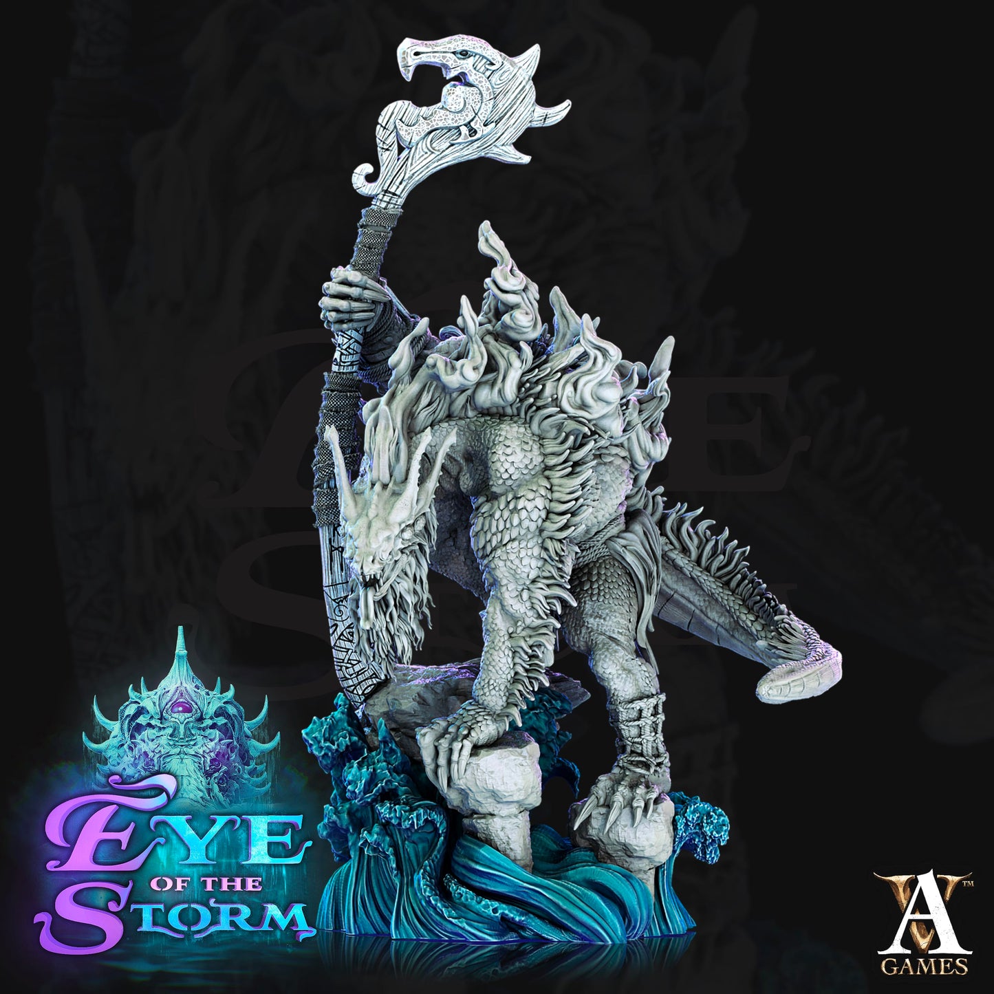 3D Printed Archvillain Games Eye of the Storm - Storm Trolls 28mm 32mm D&D - 3D Printing Boss 