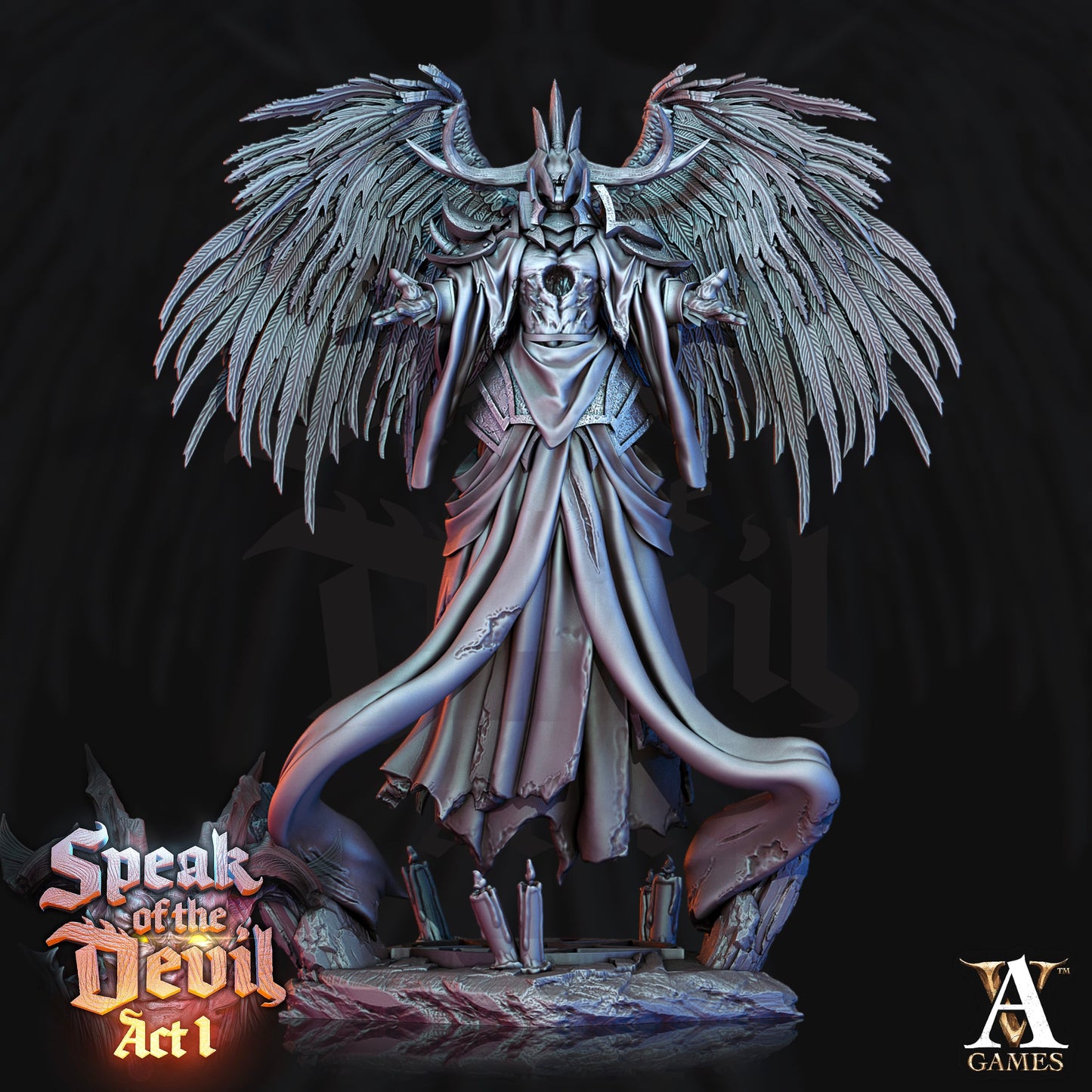 3D Printed Archvillain Games Fallen Speak of the Devil Act I 28 32mm D&D - 3D Printing Boss 
