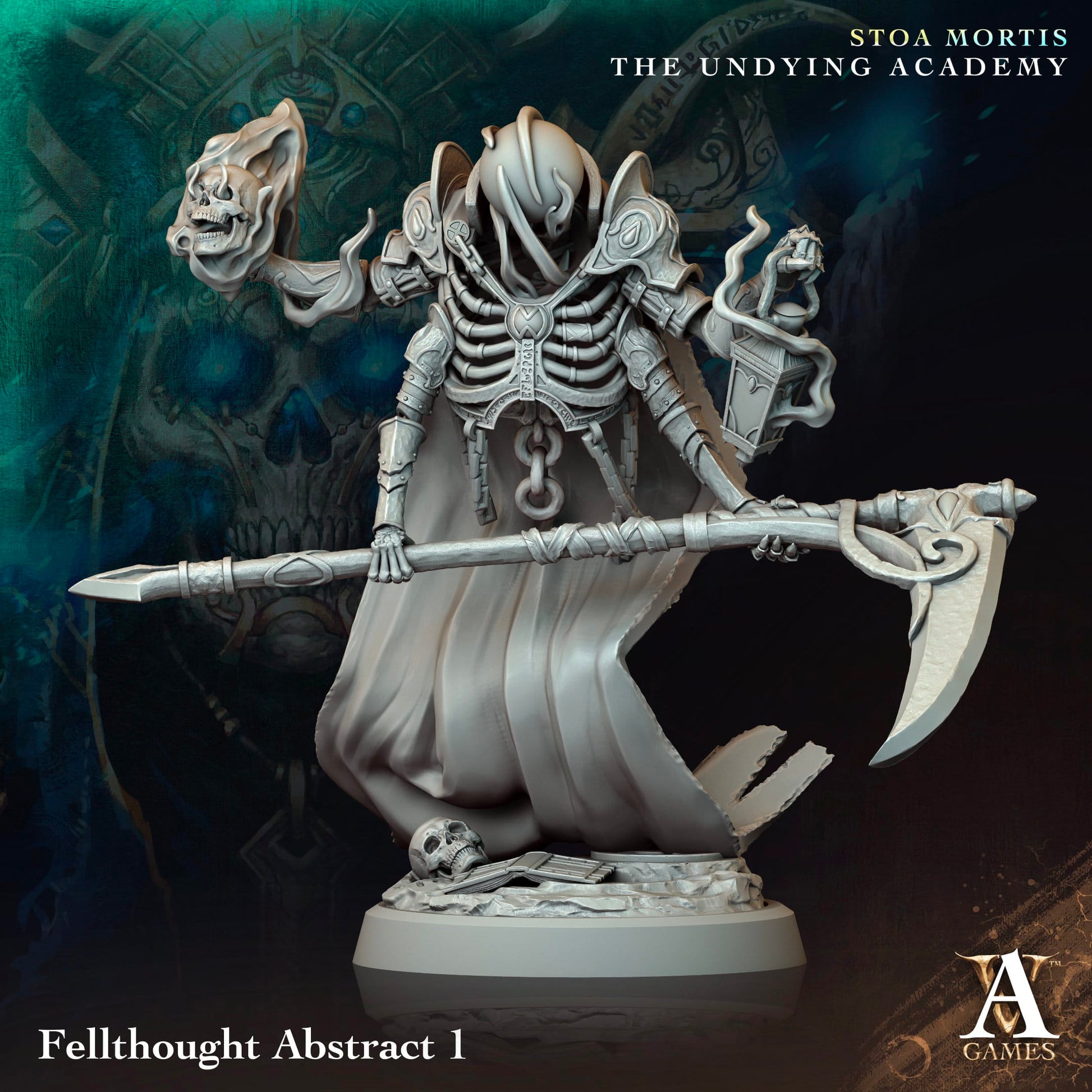 3D Printed Archvillain Games Fellthought Abstract Stoa Mortis The Undying Academy - 3D Printing Boss 