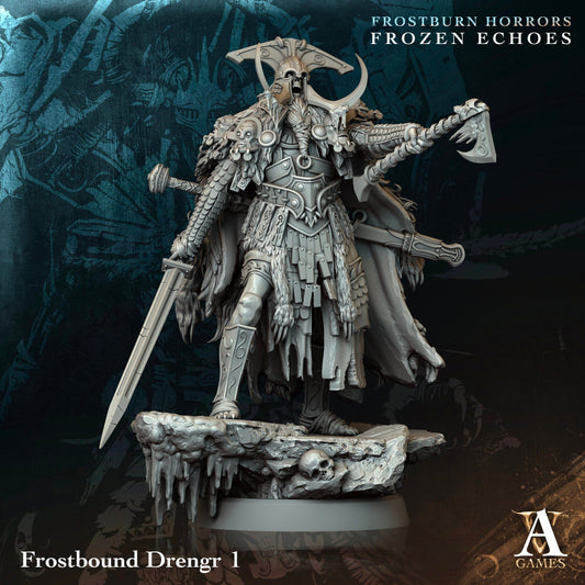 3D Printed Archvillain Games Frostbound Drengr Frostburn Horrors Frozen Echoes 28 32mm D&D - 3D Printing Boss 