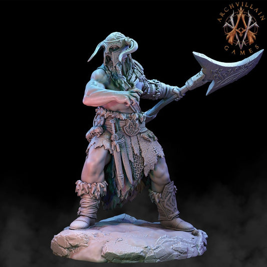 3D Printed Archvillain Games Frostburn Horrors - Frost Giant Berserker 28mm 32mm D&D - 3D Printing Boss 