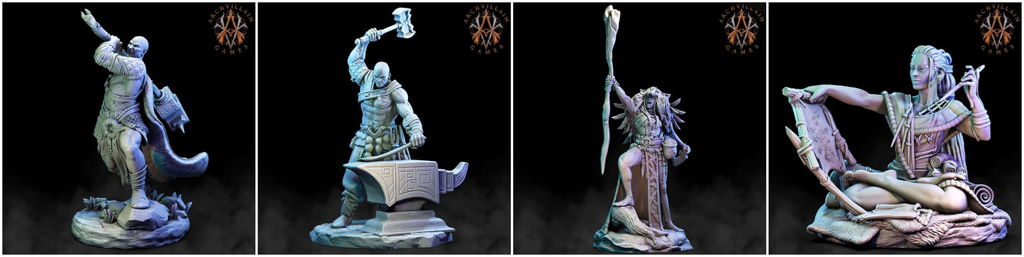 3D Printed Archvillain Games Frostburn Horrors - Goliaths 28mm 32mm D&D - 3D Printing Boss 