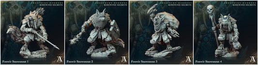 3D Printed Archvillain Games Frostburn Horrors Rimewind Secrets - Fenwir Snowsnout 28mm 32mm D&D - 3D Printing Boss 