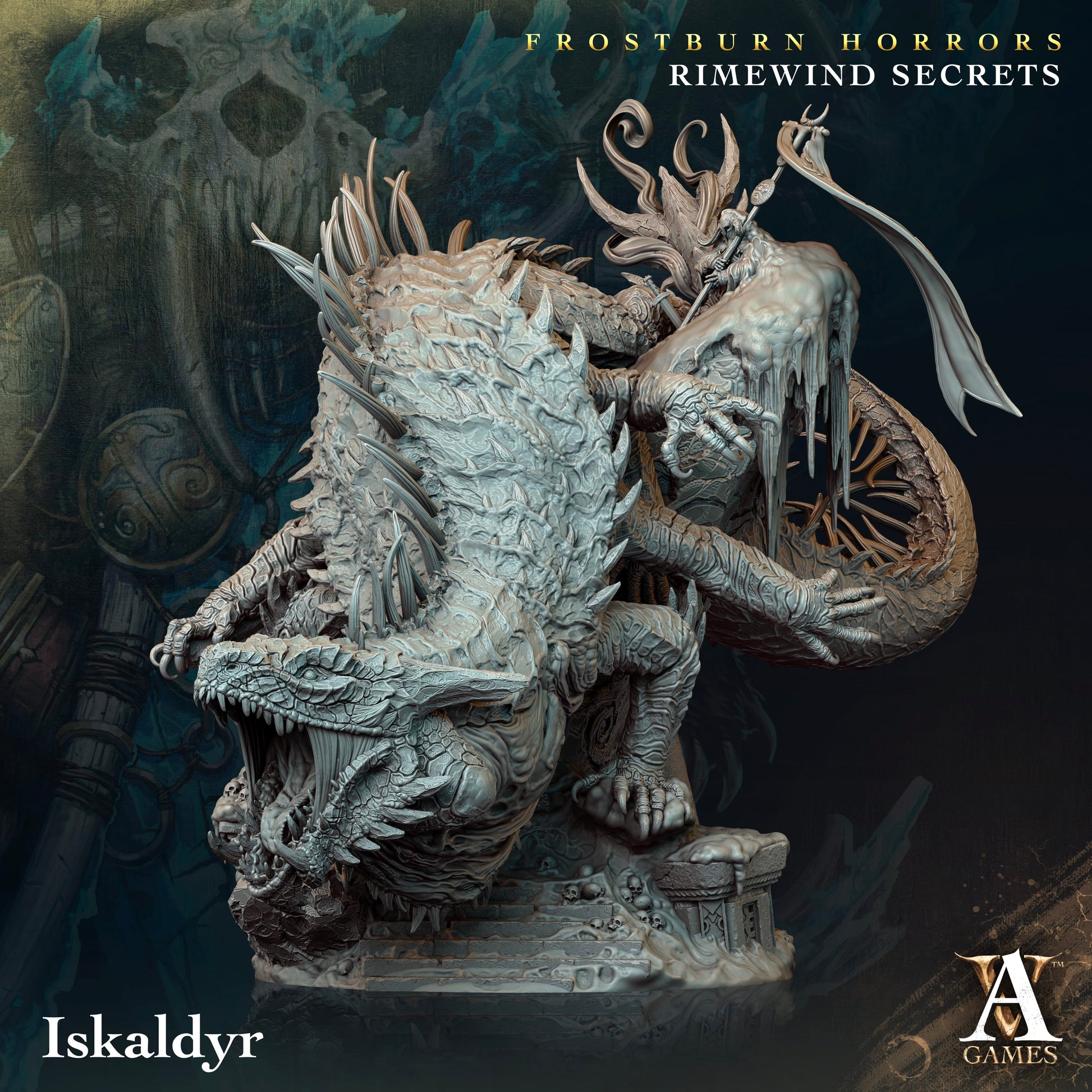 3D Printed Archvillain Games Frostburn Horrors Rimewind Secrets - Iskaldyr 28mm 32mm D&D - 3D Printing Boss 