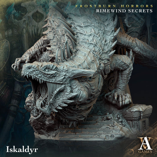 3D Printed Archvillain Games Frostburn Horrors Rimewind Secrets - Iskaldyr 28mm 32mm D&D - 3D Printing Boss 