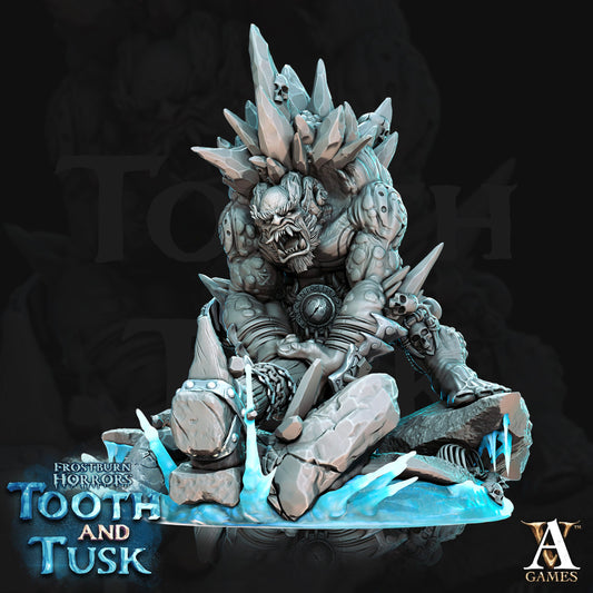 3D Printed Archvillain Games Frostburn Horrors Tooth and Tusk - Ice Trolls 28mm 32mm D&D - 3D Printing Boss 