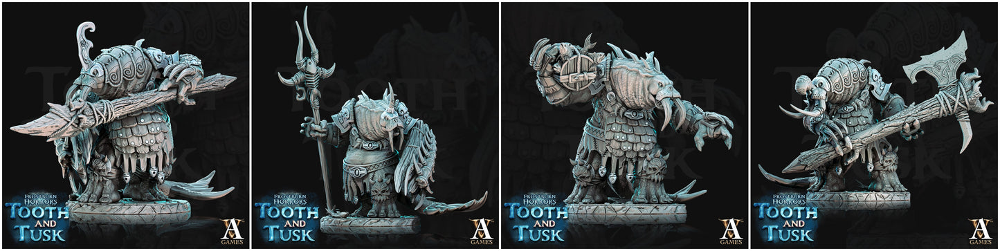 3D Printed Archvillain Games Frostburn Horrors Tooth and Tusk - Odoben 28mm 32mm D&D - 3D Printing Boss 