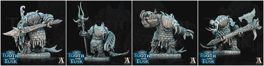 3D Printed Archvillain Games Frostburn Horrors Tooth and Tusk - Odoben 28mm 32mm D&D - 3D Printing Boss 