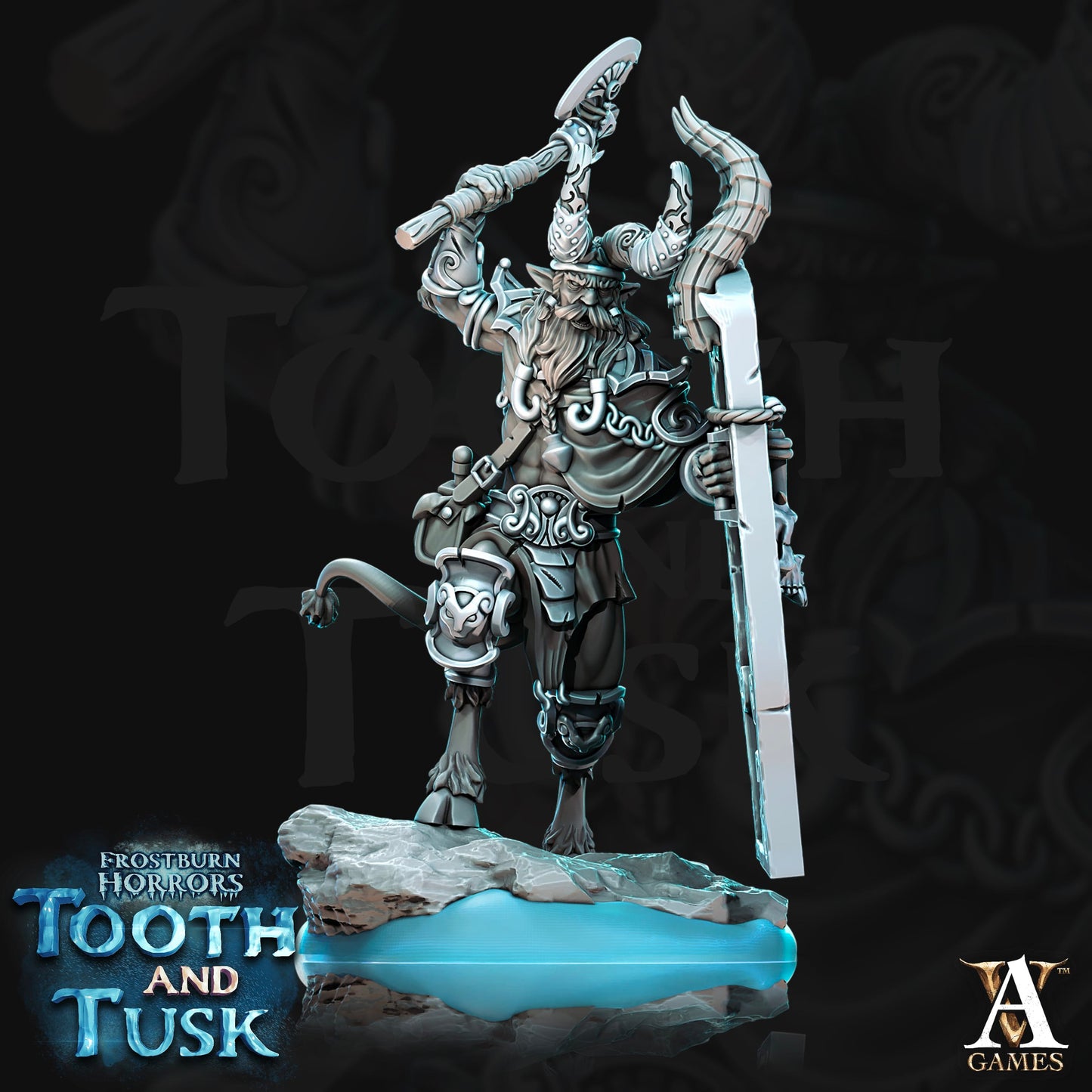 3D Printed Archvillain Games Frostburn Horrors Tooth and Tusk - Ovis 28mm 32mm D&D - 3D Printing Boss 