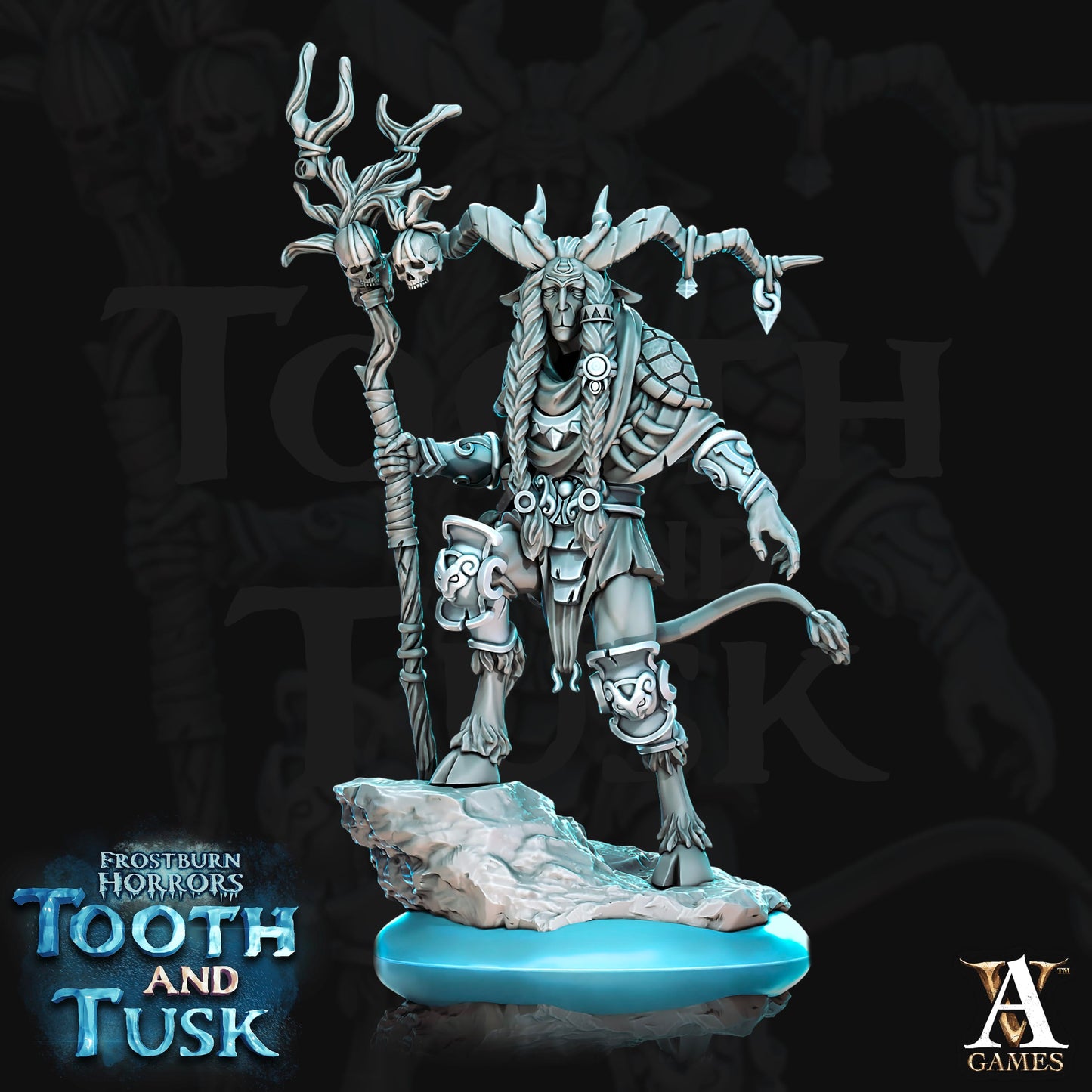 3D Printed Archvillain Games Frostburn Horrors Tooth and Tusk - Ovis 28mm 32mm D&D - 3D Printing Boss 