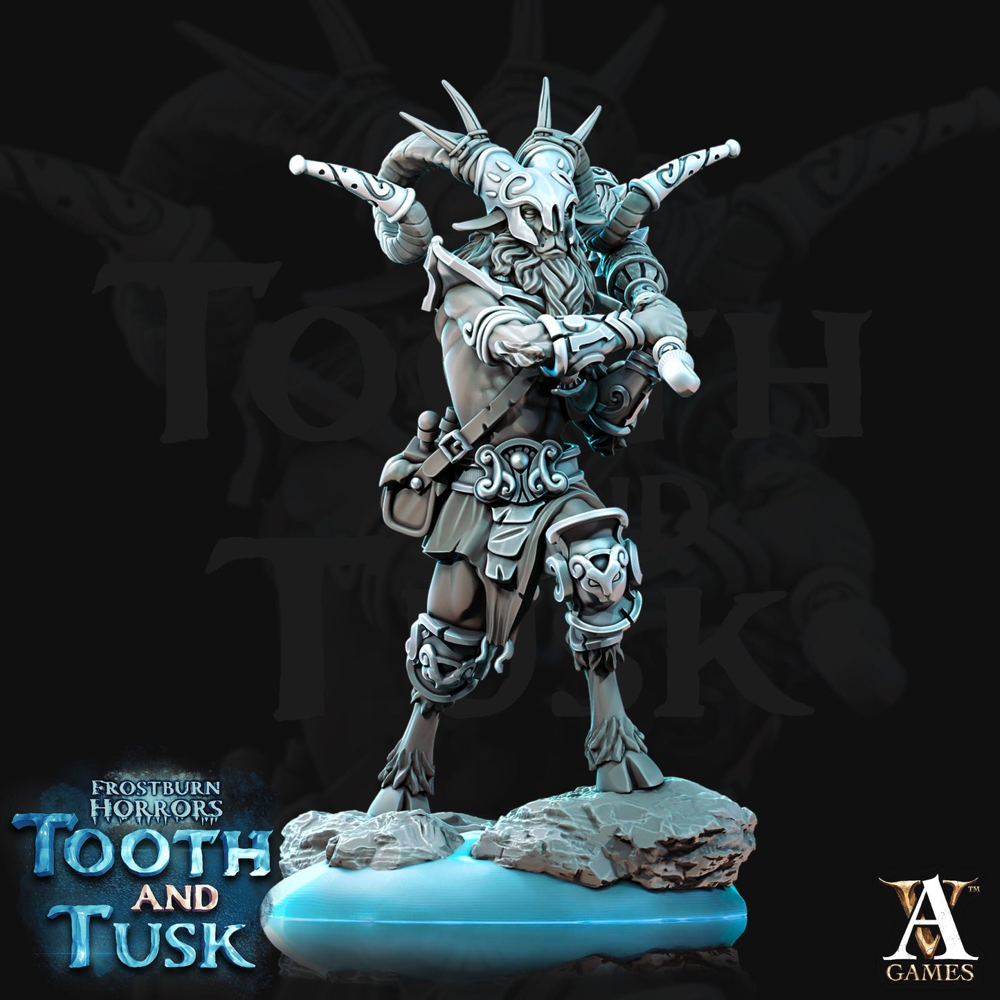 3D Printed Archvillain Games Frostburn Horrors Tooth and Tusk - Ovis 28mm 32mm D&D - 3D Printing Boss 