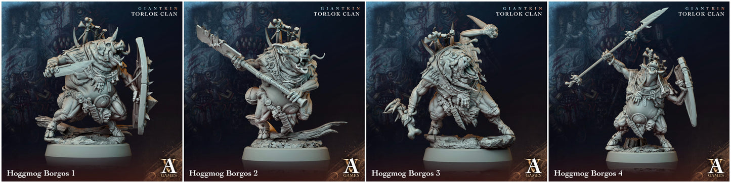 3D Printed Archvillain Games Giantkin - Torlok Clan Hoggmog Borgos 28 32mm D&D - 3D Printing Boss 
