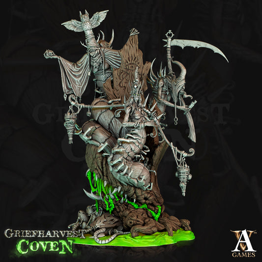 3D Printed Archvillain Games Griefharvest Coven Grandmother Sin - Wormbinder 28mm 32mm D&D - 3D Printing Boss 