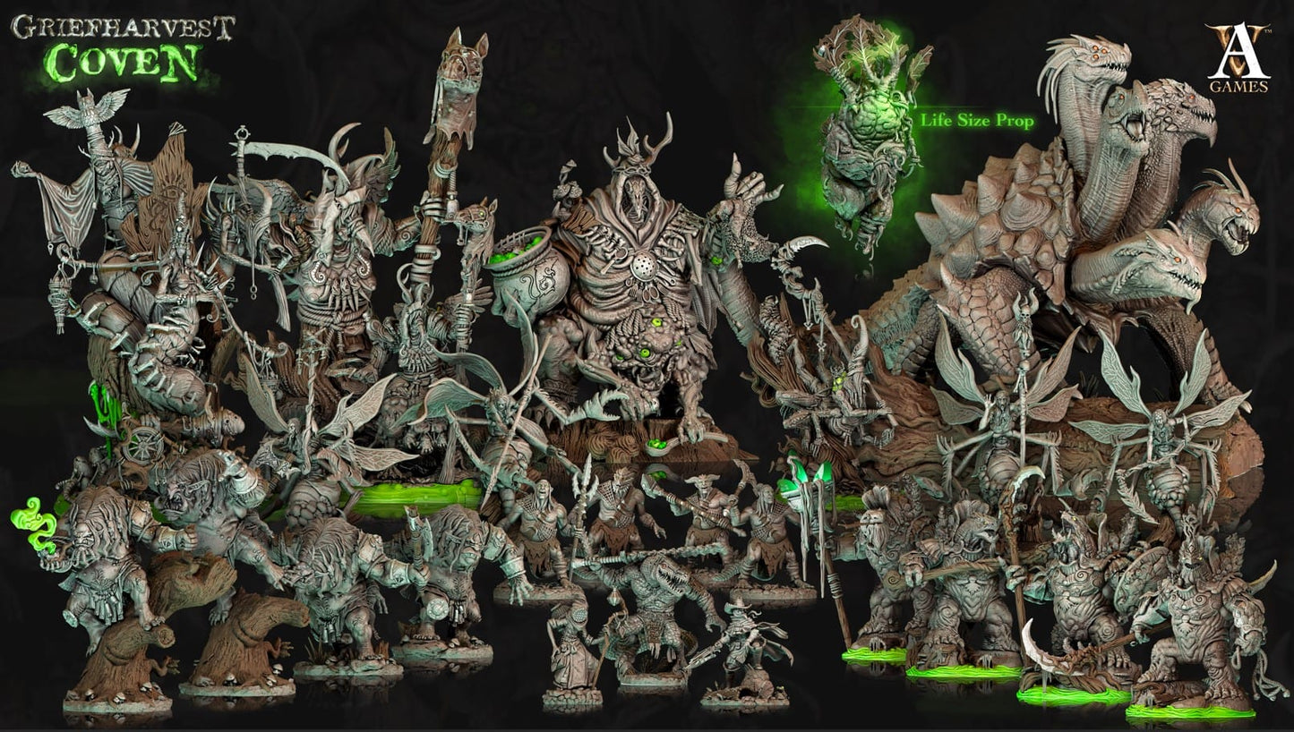 3D Printed Archvillain Games Griefharvest Coven - Sibyl the Dancer 28mm 32mm D&D - 3D Printing Boss 