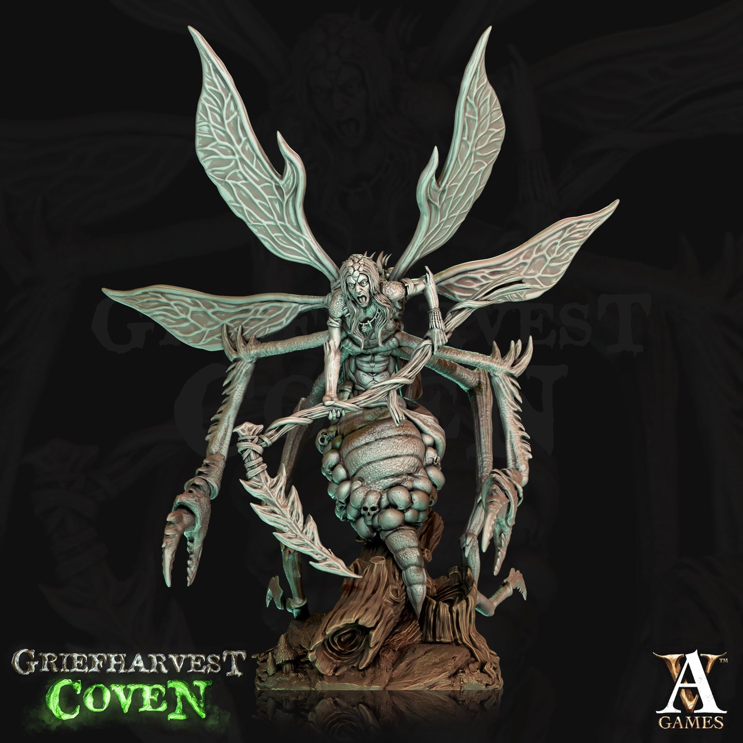 3D Printed Archvillain Games Griefharvest Coven - Wailwasps 28mm 32mm D&D - 3D Printing Boss 
