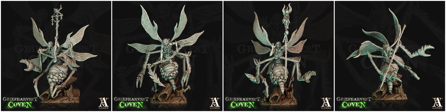 3D Printed Archvillain Games Griefharvest Coven - Wailwasps 28mm 32mm D&D - 3D Printing Boss 