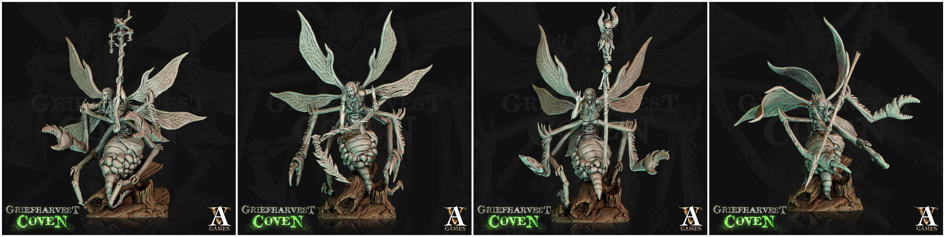 3D Printed Archvillain Games Griefharvest Coven - Wailwasps 28mm 32mm D&D - 3D Printing Boss 