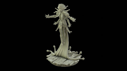 3D Printed Archvillain Games Grinning God 28 32mm D&D - 3D Printing Boss 