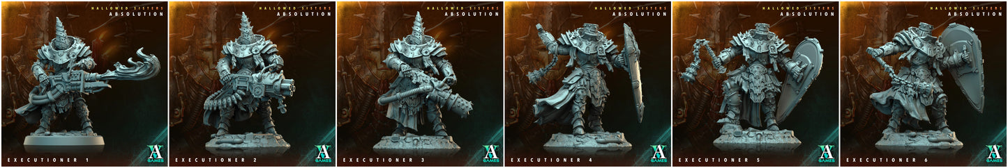 3D Printed Archvillain Games Hallowed Sisters Absolution - Executioner 28mm 32mm D&D - 3D Printing Boss 