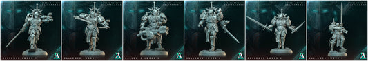3D Printed Archvillain Games Hallowed Swords Sacral Knights Deliverance 28 32mm D&D - 3D Printing Boss 