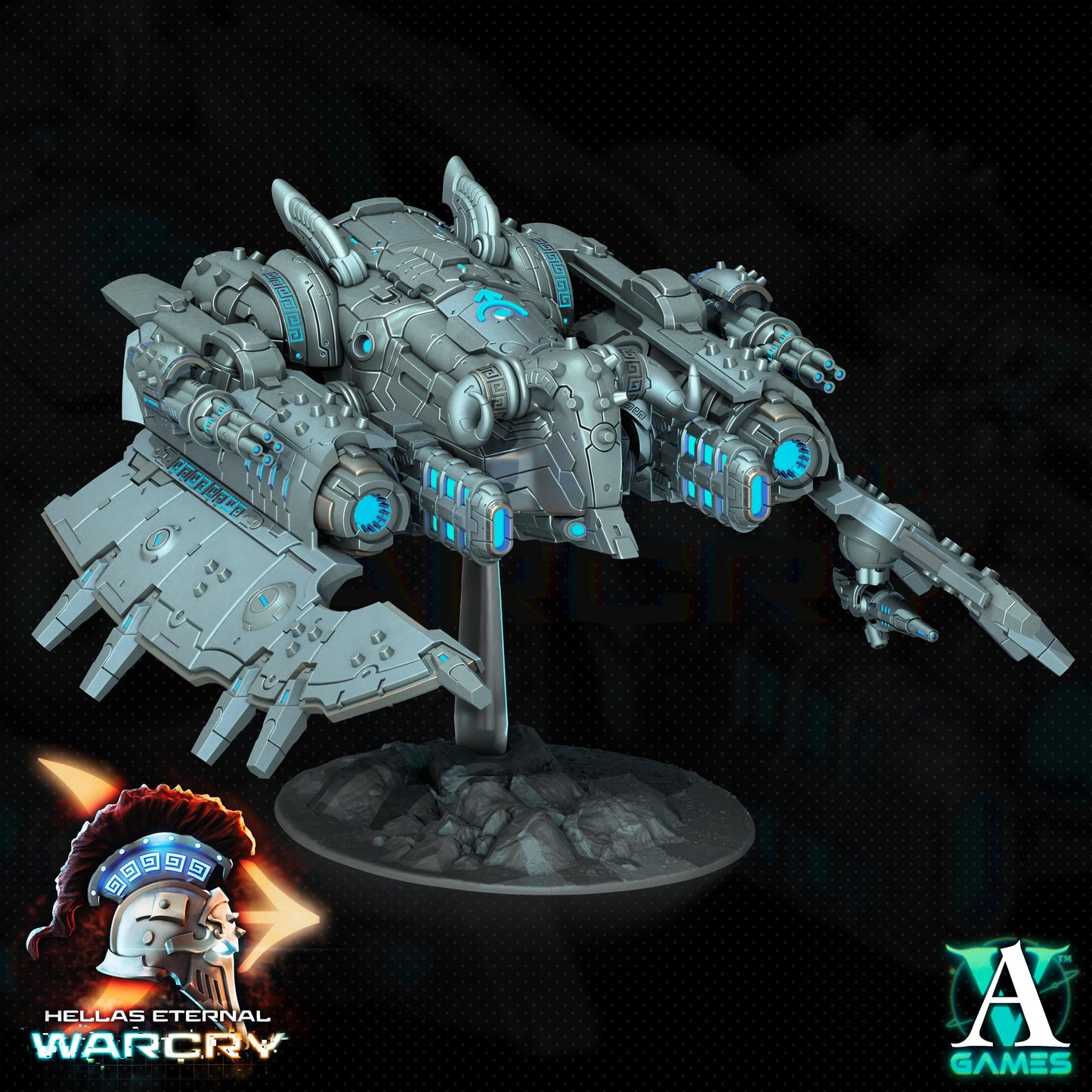 3D Printed Archvillain Games Hellas Eternal - Warcry Apovasis 28 32mm D&D - 3D Printing Boss 