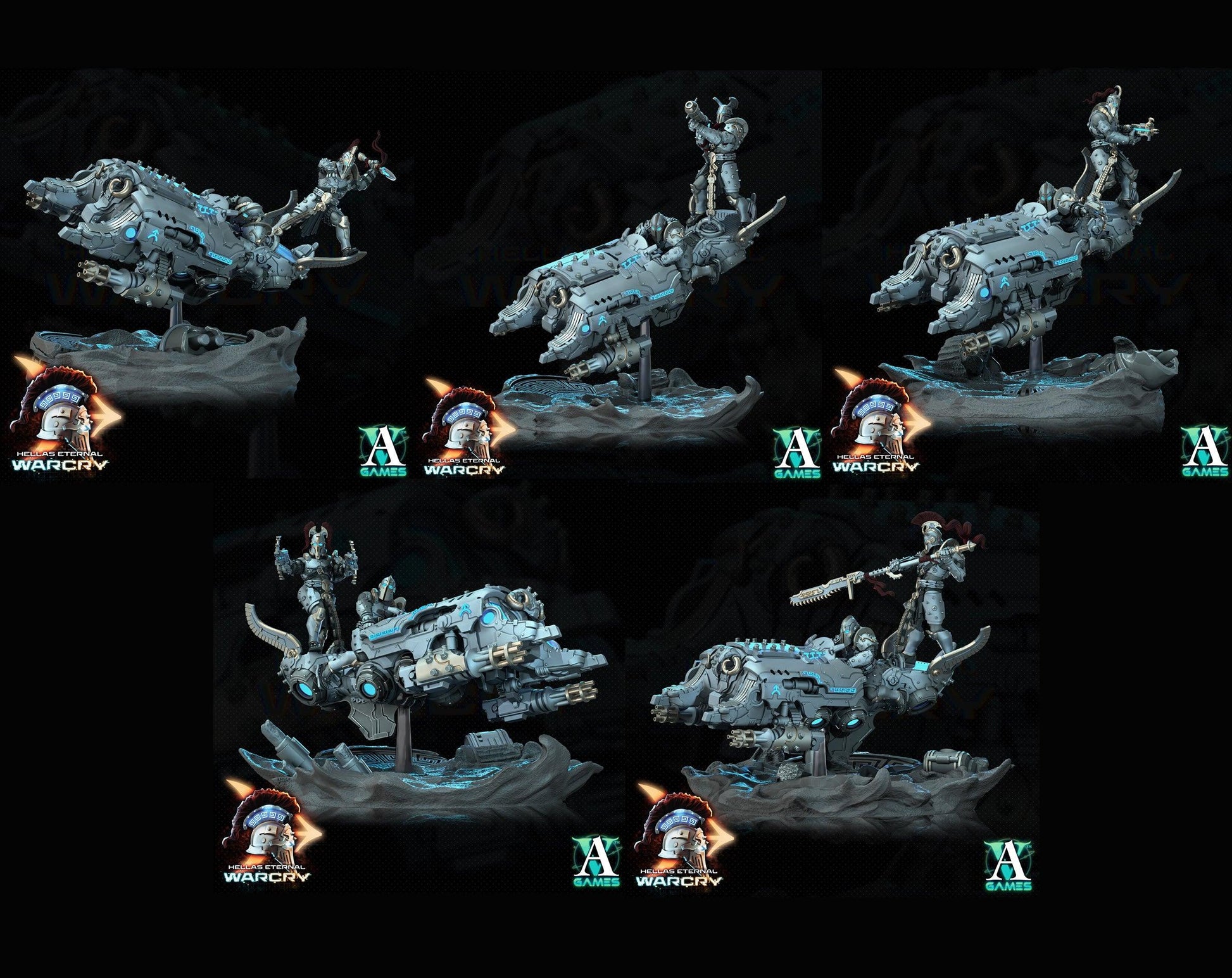 3D Printed Archvillain Games Hellas Eternal - Warcry Elefsis 28 32mm D&D - 3D Printing Boss 