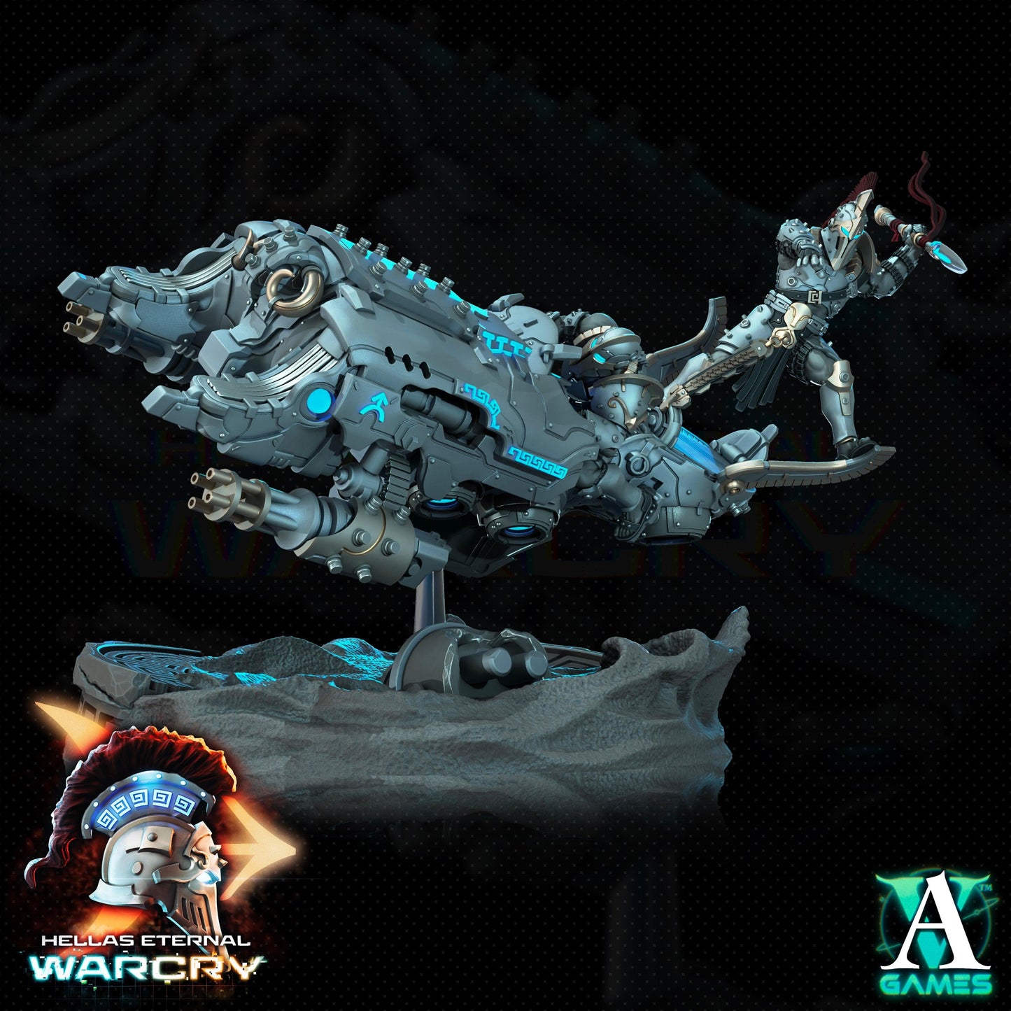 3D Printed Archvillain Games Hellas Eternal - Warcry Elefsis 28 32mm D&D - 3D Printing Boss 