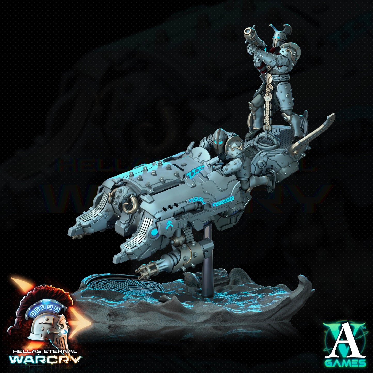 3D Printed Archvillain Games Hellas Eternal - Warcry Elefsis 28 32mm D&D - 3D Printing Boss 