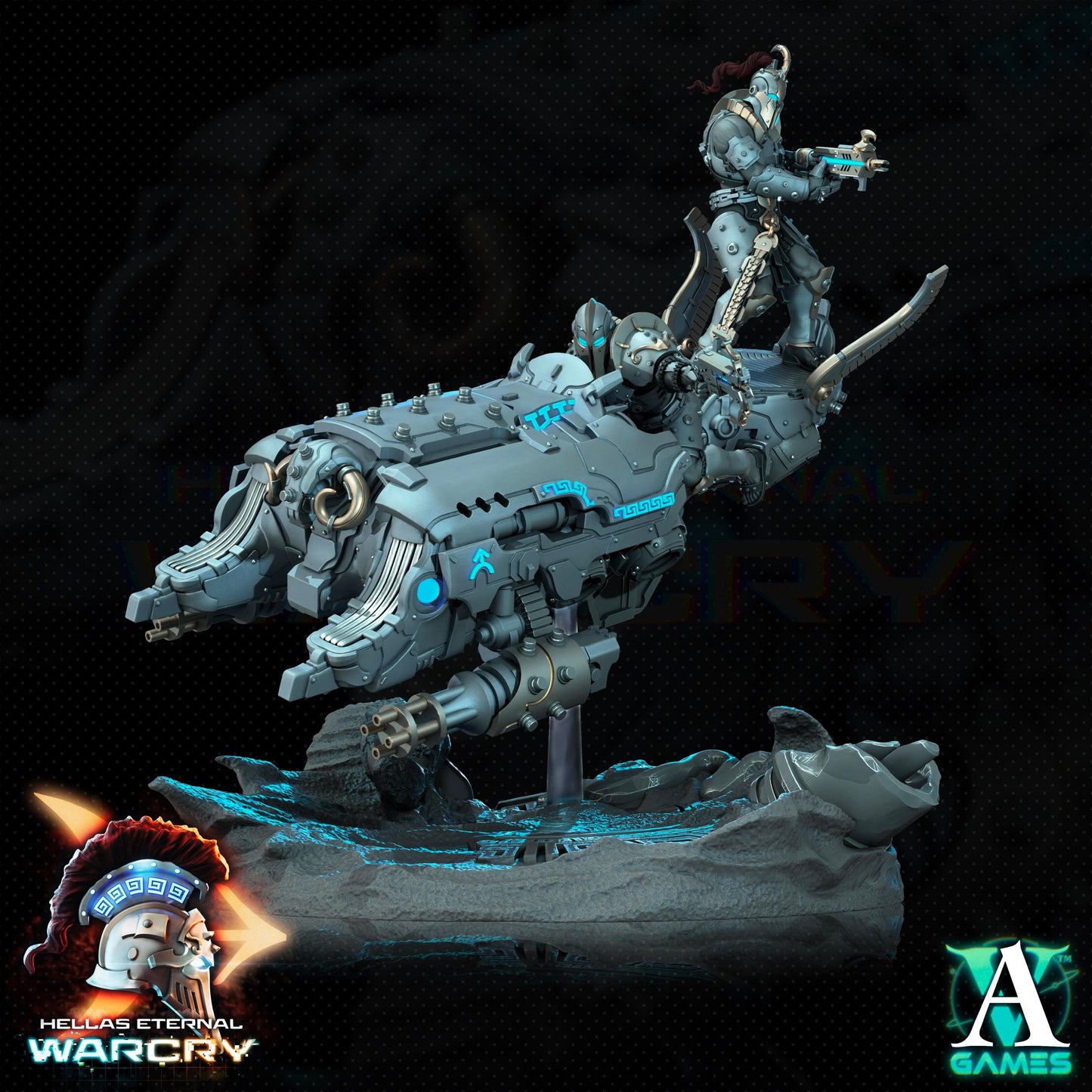 3D Printed Archvillain Games Hellas Eternal - Warcry Elefsis 28 32mm D&D - 3D Printing Boss 