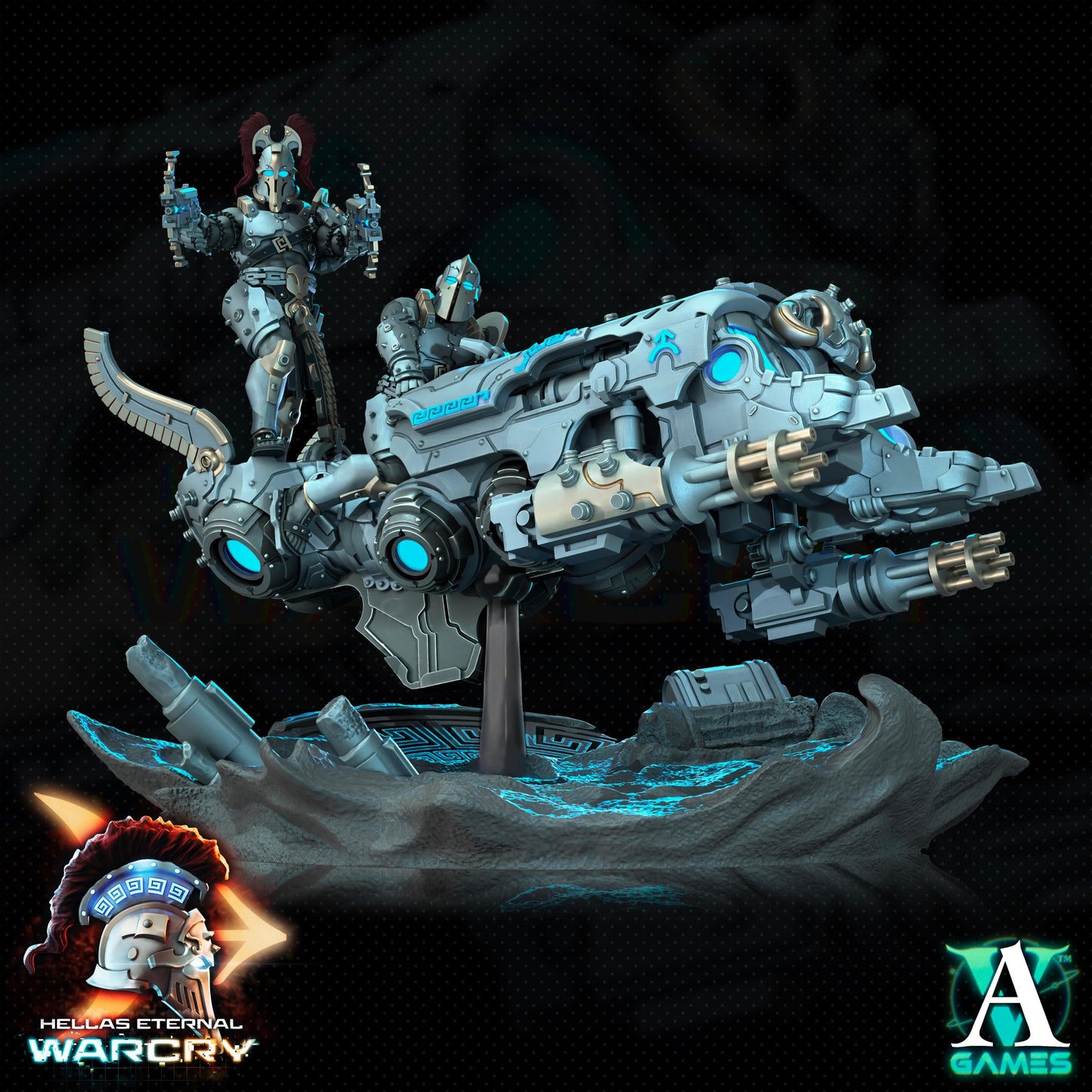3D Printed Archvillain Games Hellas Eternal - Warcry Elefsis 28 32mm D&D - 3D Printing Boss 