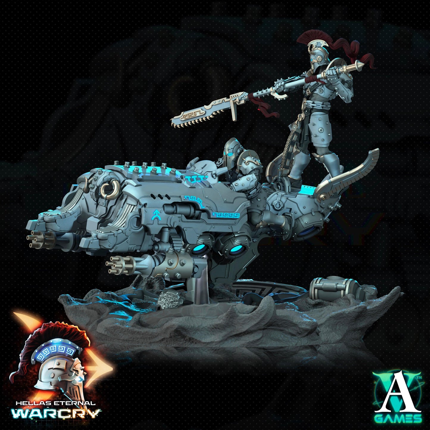 3D Printed Archvillain Games Hellas Eternal - Warcry Elefsis 28 32mm D&D - 3D Printing Boss 
