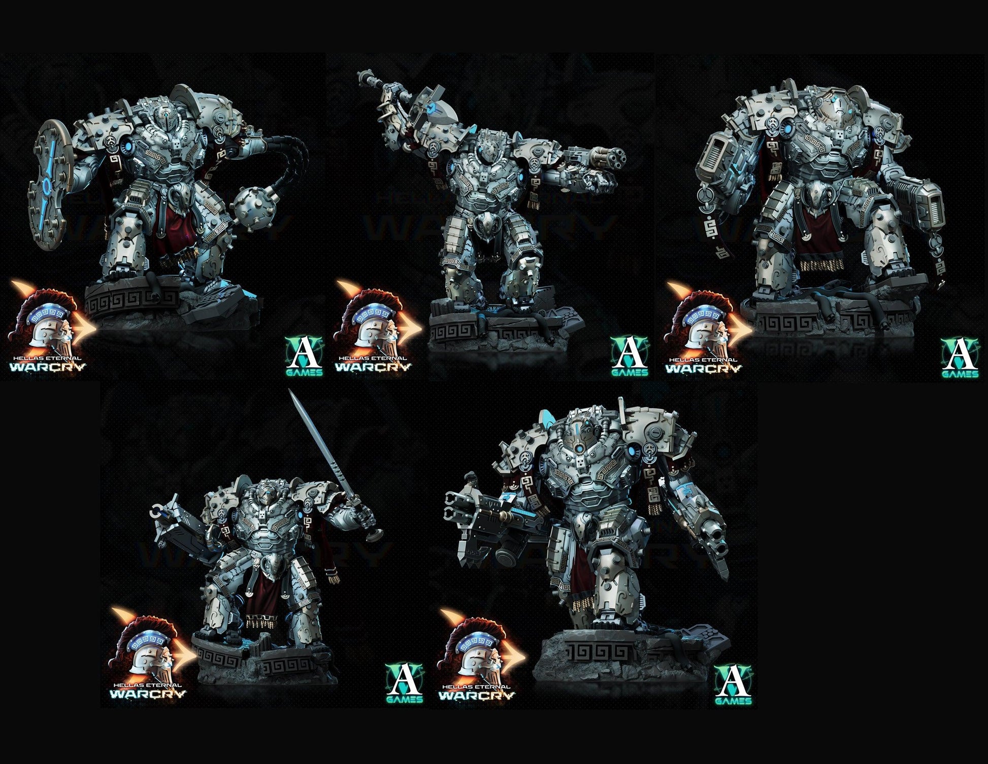 3D Printed Archvillain Games Hellas Eternal - Warcry Krateos 28 32mm D&D - 3D Printing Boss 