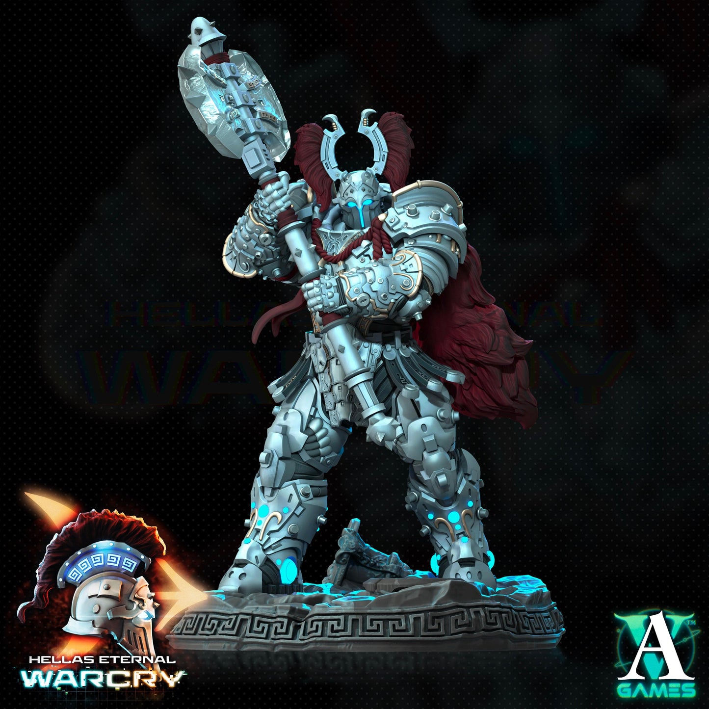 3D Printed Archvillain Games Hellas Eternal - Warcry Myrmidones 28 32mm D&D - 3D Printing Boss 