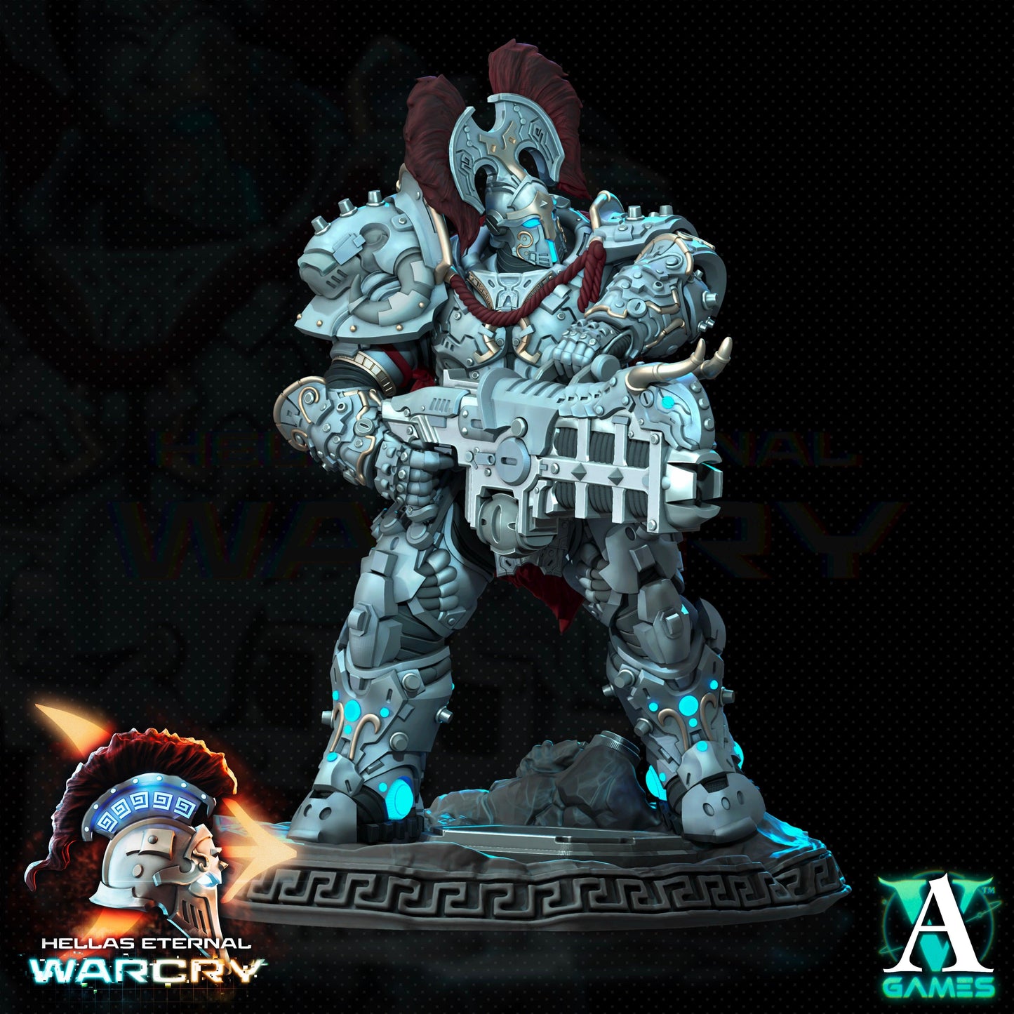 3D Printed Archvillain Games Hellas Eternal - Warcry Myrmidones 28 32mm D&D - 3D Printing Boss 