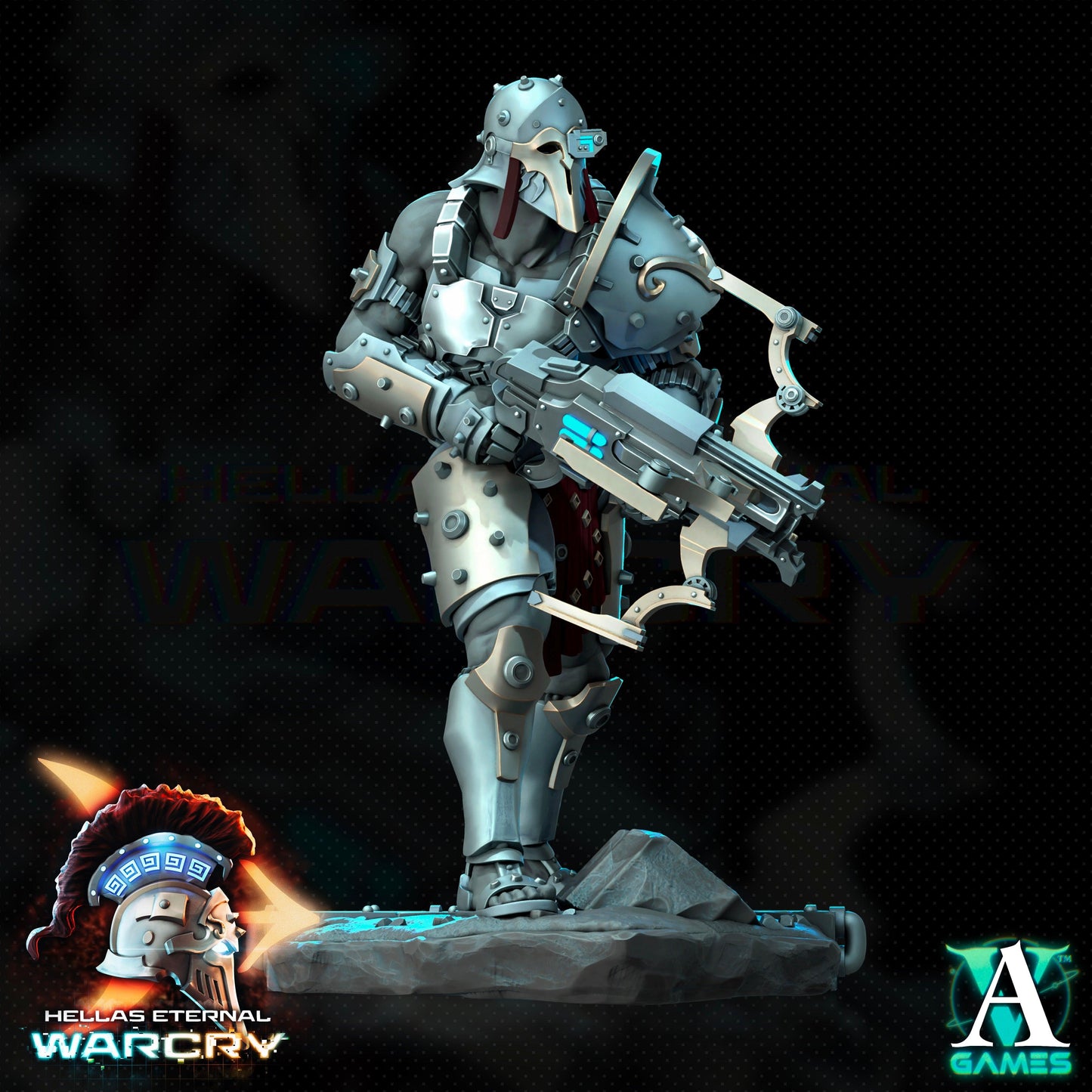 3D Printed Archvillain Games Hellas Eternal - Warcry Oplites 28 32mm D&D - 3D Printing Boss 